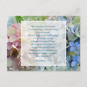 Hydrangea Wedding Save the Date Briefkaart Schrift