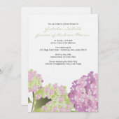 Hydrangea Wedding Shower Kaart (Voorkant / Achterkant)