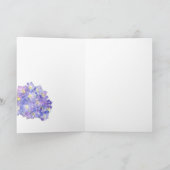 Hydrangea Wenskaart "met liefde" 4 Moederdag Kaart (Binnen)