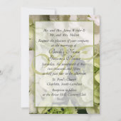 Hydrangea White Green Wedding Suite Kaart (Voorkant)