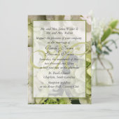 Hydrangea White Green Wedding Suite Kaart (Staand voorkant)
