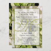 Hydrangea White Green Wedding Suite Kaart (Voorkant / Achterkant)