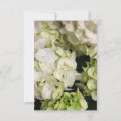 Hydrangea White Green Wedding Suite RSVP Kaartje (Achterkant)