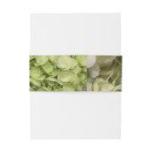 Hydrangea Wit Groen Bruiloft Suite Uitnodigingen Wikkel (Achterkant Voorbeeld)