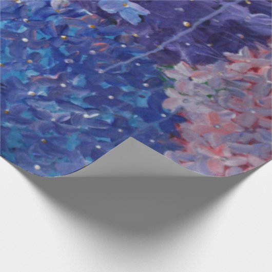 Hydrangea Wrapping Paper - Uniek ontwerp Cadeaupapier (Hoek)