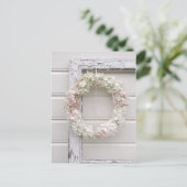 Hydrangea Wreath Briefkaart (Staand voorkant)