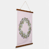 Hydrangea Wreath Hangend Wandkleed (Gebogen)