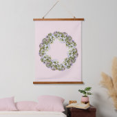 Hydrangea Wreath Hangend Wandkleed (Slaapkamer)