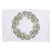 Hydrangea Wreath Kussensloop (Voorkant)