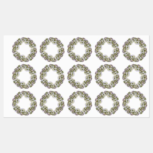 Hydrangea Wreath Labels (Vel)