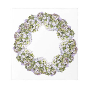 Hydrangea Wreath Notitieblok