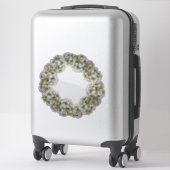 Hydrangea Wreath Sticker (Koffer)