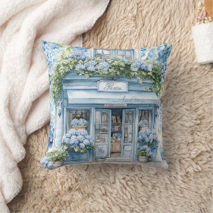 Hydrangeabloemen  aquarel kussen