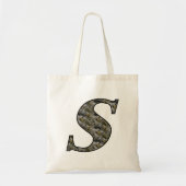 Hydrangeabloemen met monogram beginletter S Tote Bag (Voorkant)