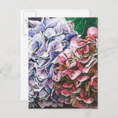 Hydrangeas 2010 briefkaart (Voorkant / Achterkant)
