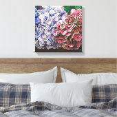 Hydrangeas 2010 canvas afdruk (Insitu (Slaapkamer))