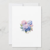 Hydrangeas 60ste Verjaardagsfeest Kaart (Achterkant)