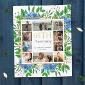 Hydrangeas 65e Jubileum Custom Photo Collage Fleece Deken