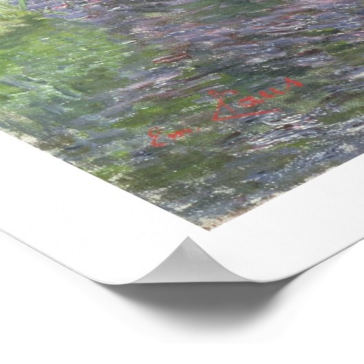 Hydrangeas aan de oevers van de Lys, 1898 (olie) Poster (Hoek)