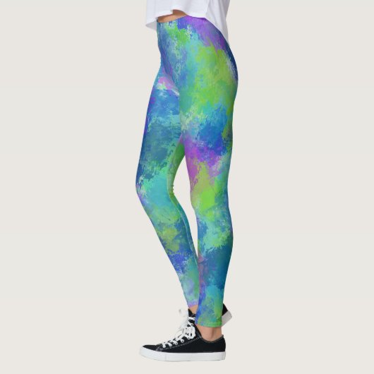 Hydrangeas Abstract Leggings (Links)