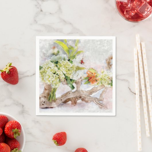 Hydrangeas Bella Waterverf Papieren servetten (Insitu)