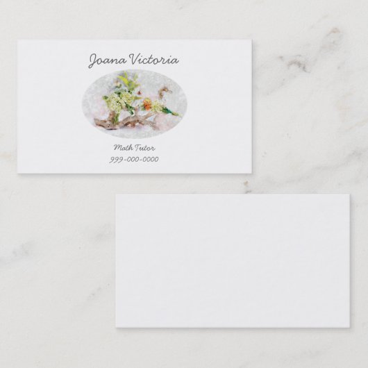 Hydrangeas Bella Waterverf Visitekaartje 100 verpa (Voorkant / Achterkant)