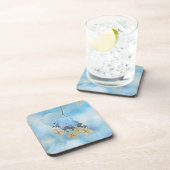 Hydrangeas, bevroren bier onderzetter (Rechterzijde)