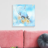 Hydrangeas, bevroren canvas afdruk (Insitu (Woonkamer))