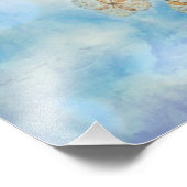 Hydrangeas, bevroren foto afdruk (Hoek)