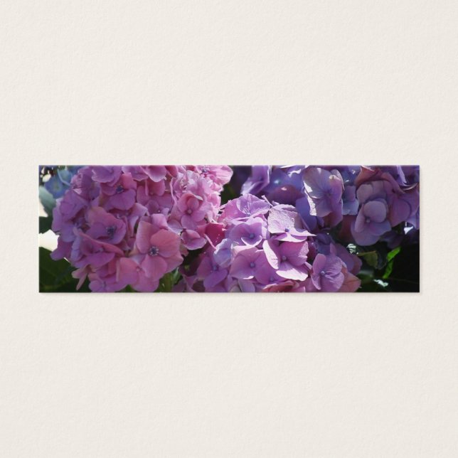 Hydrangeas-bladwijzer Mini Visitekaartjes (Voorkant)