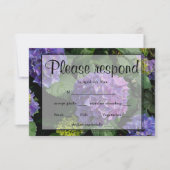 Hydrangeas blauw paarse bloementuin RSVP (Voorkant)