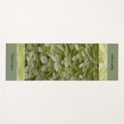 Hydrangeas Bloemen Celadon Groene Bloesems Yogamat (Voorkant (horizontaal))