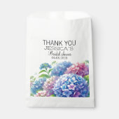 Hydrangeas Blue Flowers Vrijgezellenfeest Party Bedankzakje (Voorkant)