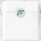Hydrangeas Blue Tegel Envelope Seals Ronde Sticker (Tas)