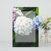 Hydrangeas Briefpapier (Staand voorkant)