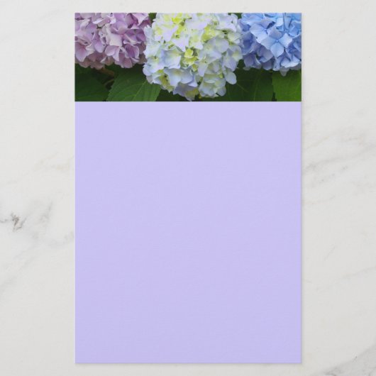 Hydrangeas Briefpapier (Voorkant)