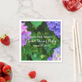 Hydrangeas bruiloft Vrijgezellenfeest servetten (Insitu)
