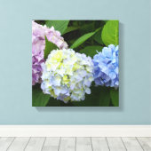 Hydrangeas Canvas Afdruk (Insitu (Houten vloer))