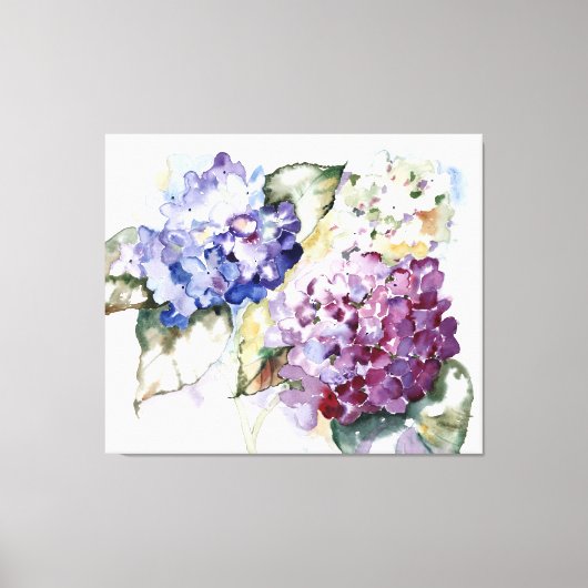 Hydrangeas Canvas Afdruk (Voorkant)
