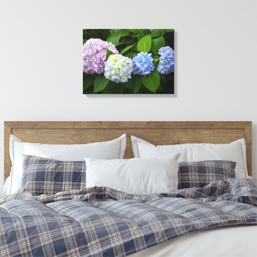 Hydrangeas Canvas Afdruk (Insitu (Slaapkamer))