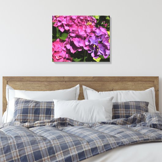Hydrangeas Canvas Afdruk (Insitu (Slaapkamer))