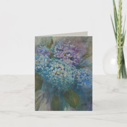 Hydrangeas Card Bedankkaart (Voorkant)