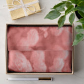 Hydrangeas Coral White Elegant  Floral Tissuepapier (Geschenk)