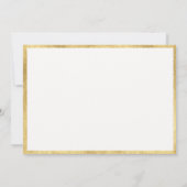 Hydrangea's Crest Blau Ivoorkleurig Gouden Frame B Save The Date (Achterkant)
