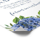 Hydrangea's Deze Kaars Brandt Ter Nagedachtenis Bo Poster (Hoek)