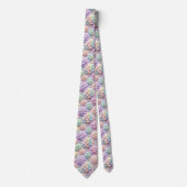 Hydrangeas & Diamonds | Pastel Regenboog Stropdas (Voorkant)