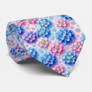 Hydrangeas & Diamonds   Trouw en evenementen halsk Stropdas