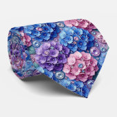 Hydrangeas & Diamonds | Trouw en evenementen halsk Stropdas (Opgerold)