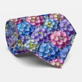 Hydrangeas & Diamonds | Trouw- en evenementensiera Stropdas (Opgerold)
