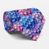 Hydrangeas & Diamonds | Trouw- en evenementensiera Stropdas (Opgerold)